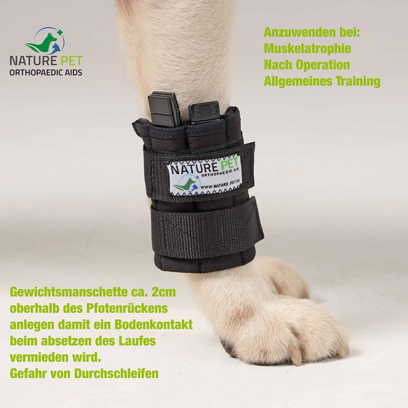 Nature Pet Therapy Cuff/Training Bandage with Weights for Dogs (XL)
