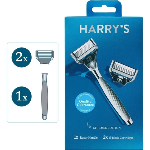 Harry's 5-Blade Men's Razor - 1 Razor Handle + 2