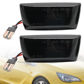 LEVANLIGHT 2Pcs LED Side Indicator Light Side Repeater Light For Opel Adam Astra H Corsa D Insigina A Meriua B Zafira B Replacement