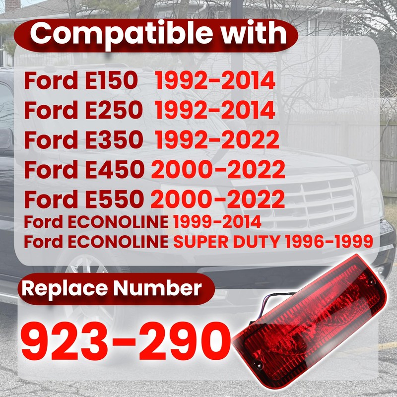 Third Brake Light 3rd Brake Light Compatible with Ford E350