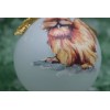 B037 Hand-made Christmas Ornament - chicken - gold buff silky