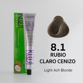 Kuul System Hair Color Cream  Kuul Tintes en crema 94 Tonos 94 Shades FUNNY COLORS Hair Dye Haircare Oil Neon Nourishing  3 oz.:_8.1 - Light Ash Blonde