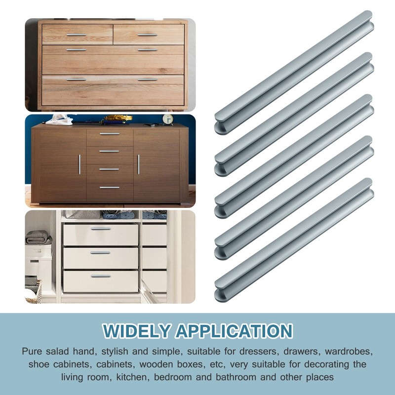 Mynoozi 10 Pack 180mm Long (160mm Hole Centre) Kitchen Cabinet