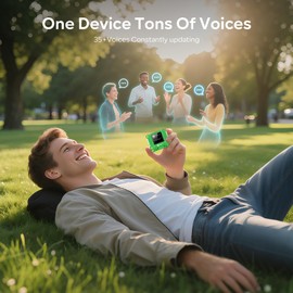 AIPI-Lite Smart AI Companion, Customizable AI Character with Voice Cloning, GPT Model Access, Memory System, Voiceprint Recognition, and Real-Time Reactions