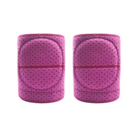 1 par de Rodilleras, Rodilleras Suaves y Transpirables, Rodilleras de Compresión Ajustables, Rodillera para Evitar Colisiones, para Adultos, Niños, Rodillas Protectoras, Rosa