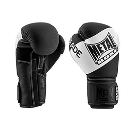 Metal Boxe Blade Unisex Adult Boxing Gloves, Black/White, 10 oz