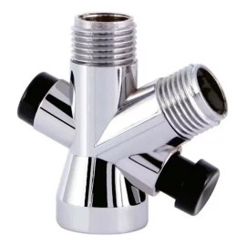 IML Cruceta Para Regadera Convencional Y De Teléfono Plástica Color Cromado