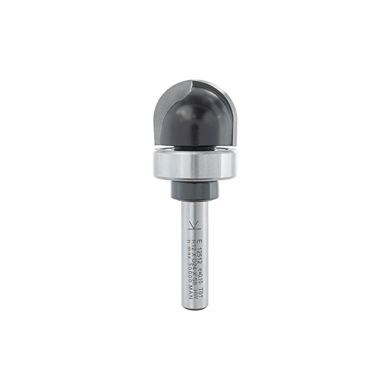 ENT 12512 Chamfer Cutter HW, Shank (S) 8 mm, Radius