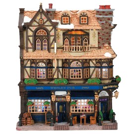Lemax Wesley Pub, Battery Operated (4.5V) #45099