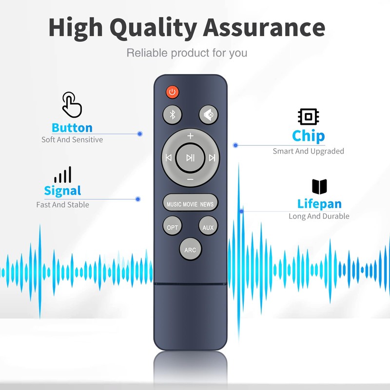 HZIME New Replacement Remote Control Compatible for Assistrust KY-8000 KY-2023,