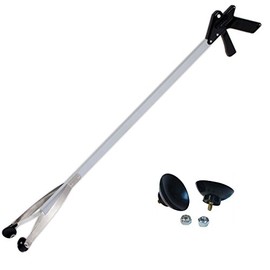 EZ Reacher 20" with Pair Replacement Rubber Gripper Cups (Bundle, 2 Items)