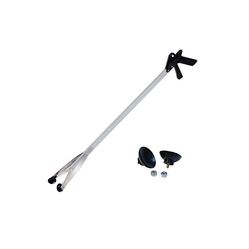 EZ Reacher 20" with Pair Replacement Rubber Gripper Cups (Bundle,