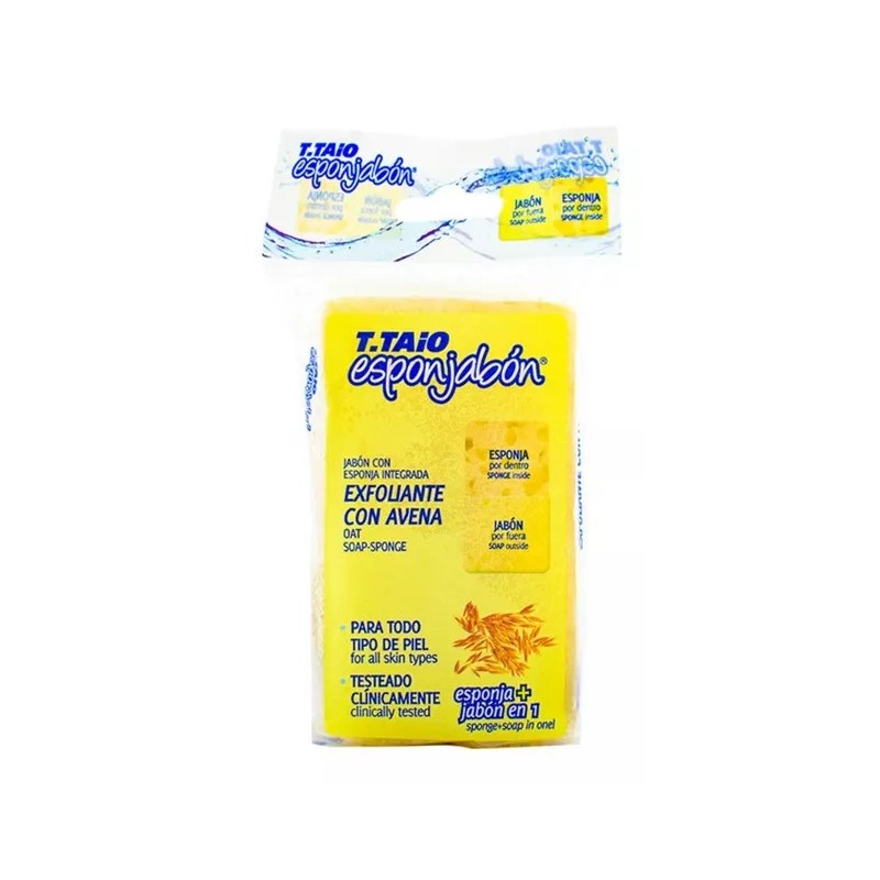 T.Taio 6 Ttaio Esponjabón Exfoliante Avena Amarillo 6 Pack