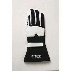 FET FT3DGL13 FET Sports Gloves Racing Gloves 3D BK/WH S