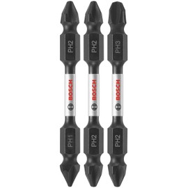 BOSCH ITDEPHV2503 3 Pc. Impact Tough 2.5 In. Phillips Double-Ended Bit Set