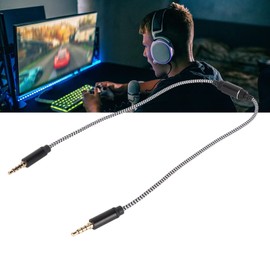 Bidirectional Recording Line, OFC Core Lossless Sound Noise Reduction 3.5mm Recording Cable for Tablet for Laptop for Stereo for Home