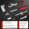 TOMMARS 130PCS Mini Ratchet Set,1/4 Inch Socket Ratchet Wrench Set