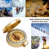 DARENYI Navigation Compass Hiking Luminous Compass Metal Pocket Compass for