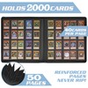 DRZERUI 2000 Pocket Card Binder，20 Pocket Card Binder for 2000