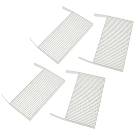 vhbw Filter Set Replacement for Zehnder 527005190 for Ventilation Unit, Air Filter G4 / F7 (Pack of 4), 19 x 10 x 3 cm, White