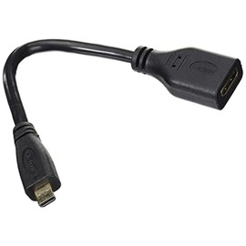 System-S Micro HDMI 1.4 Type D Male to Mini HDMI 1.4 Type C Female Cable Adapter Converter 15 cm