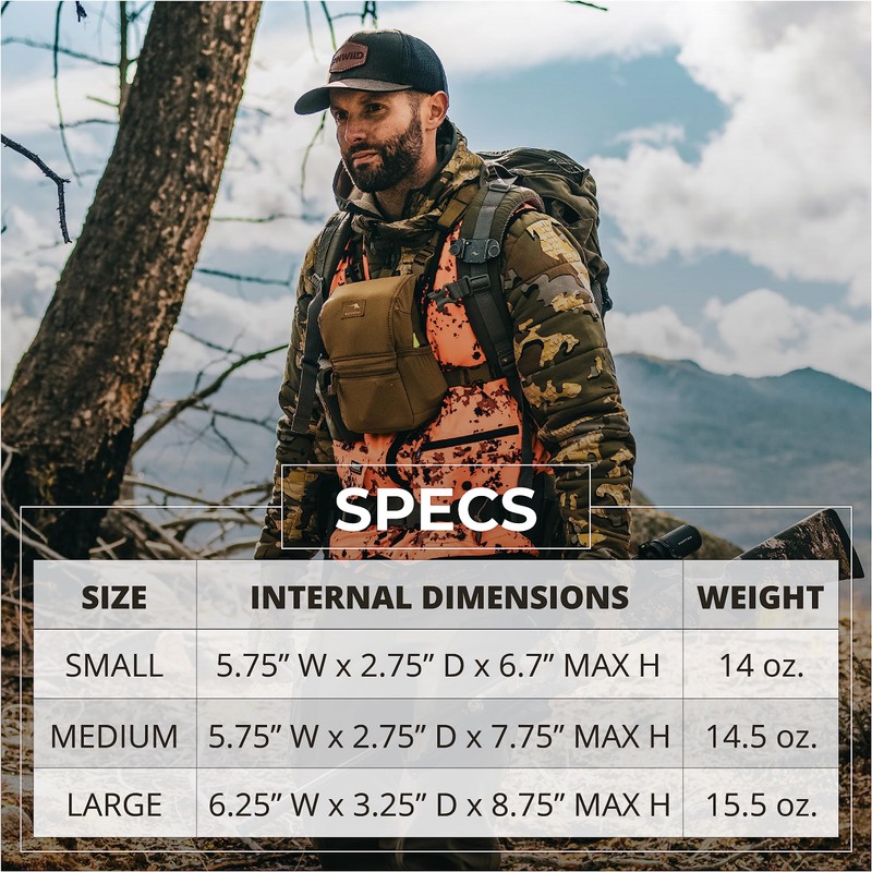 Marsupial Gear Enclosed Binocular Pack, Wolf/Coyote, Small