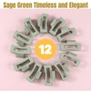HQ-SITE 12 Pcs Sage Green Hair Claw Clips for Women,