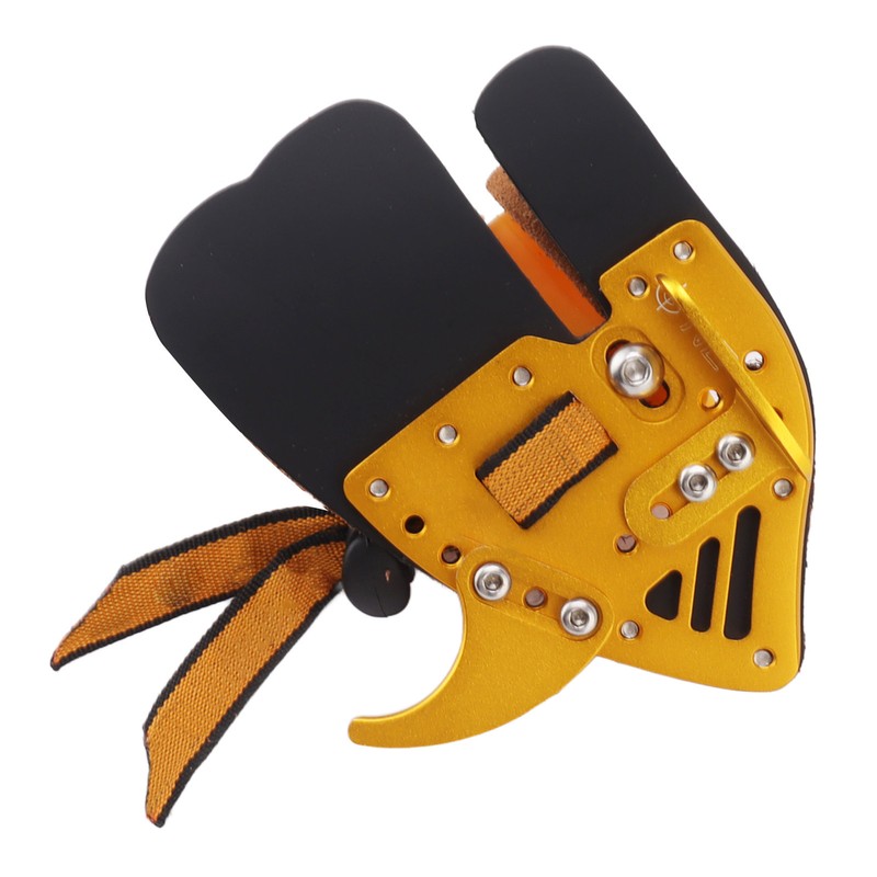 Shooting Tabs Golden Gold and Black Leather Archery Finger Guard