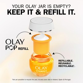 Olay Vitamin C Face Moisturiser Day Cream SPF 30 REFILL, Skincare with Niacinamide 99% Purity, Antioxidant Vitamin E. Brightening Skin Care: Anti-Dark Spot Action, Evens, Hydrates. Non-greasy, 50ml