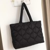 Makukke Puffer Tote Bag Aesthetic Quilted Bag Women's Shoulder Bag