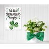 St Patricks Day Wooden Table Sign, Let the Shenanigans Begin,