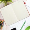 A5 Lined Notebook Portable PU Leather Hardcover Notebook with Elastic