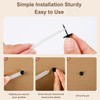 50pcs Black Thumb Tacks - Heavy Duty Double Headed Metal
