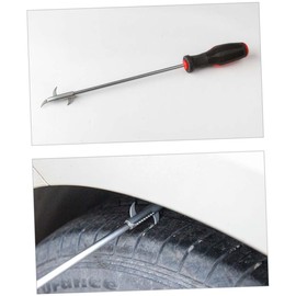 Gatuida Car Tire Cleaning Hook Tool Remover for Auto Tyre Non- Handle Professional Design for Tire Groove Cleaning and Maintenance