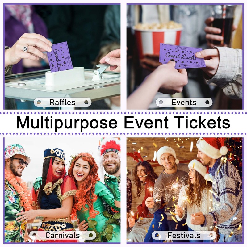 ESSENTIAL 500 Raffle Tickets, Good Luck Raffle Cards, Entry Form
