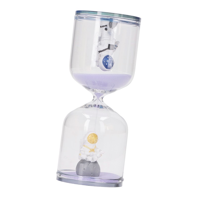 Decorative Sand Timer Clock Space Man Educational Hourglass for Office
