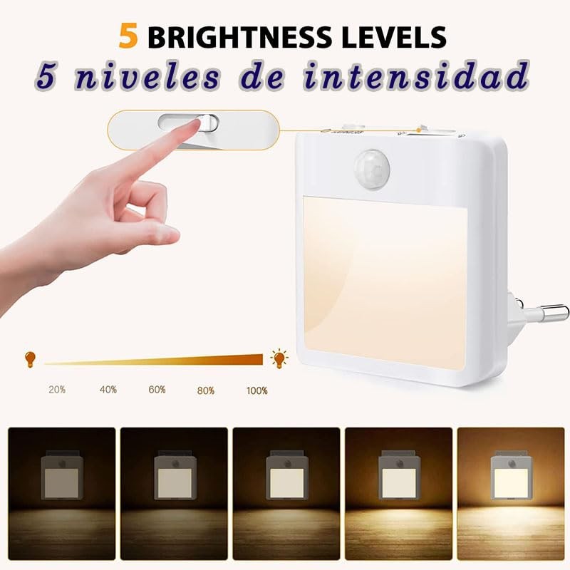Motion Sensor Night Light (Pack of 2) Night Light for