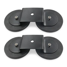 QGHAUC Magnetic Base Light Bar, Work Light Mounting Brackets, Powerful LED Light Magnet Mount Holder with Rubber for LED Pod Work Light Auxiliary Driving Lamp on Roof Hood (2 PCS)