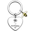 JMIMO Bee Happy Keyring Gifts for Women Girls Comfort gifts