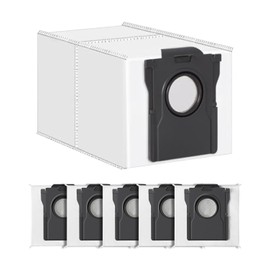 6Pack Vacuum Dust Bags - 3.2L Large Disposable Dust Bag For Dreame X40 Ultra/X30 Ultra/L40 Ultra/L10s Pro Ultra/L10s Ultra Gen2 Vacuum Dirt Disposal Bags Replacement, Effective Dust Filtration