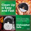 Mindful Design Pizza Cutter Wheel with Protective Blade Cover, Easy