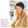 CHARM Gorro de seda para hombre, gorros de punto de