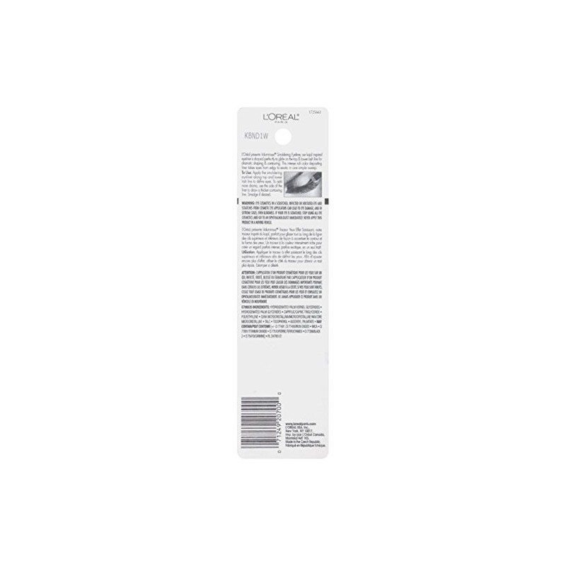 L'Oréal Paris Voluminous Smoldering Eyeliner, Black, 0.087 oz. (Packaging May