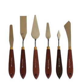 Repino Malmesser Set Malspachtel Metall Künstlerspachtel für Acryl Öl, 6 Stück