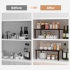 STORAGE MANIAC Set of 4 Expandable Kitchen Cabinet Organizer Shelf