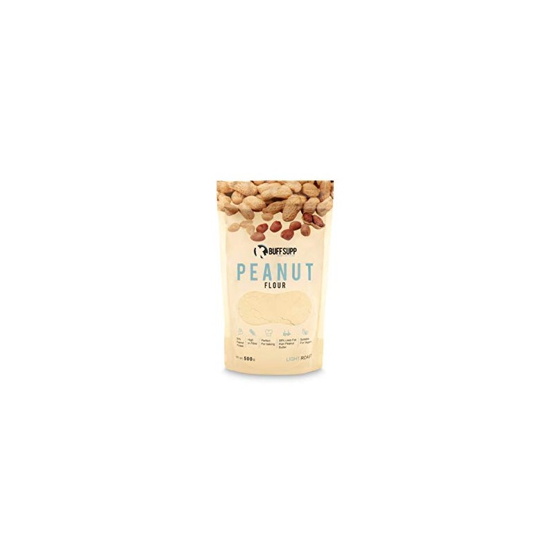 BuffSupp, Premium Peanut Flour, Light Roast, 500g, (17.63oz)