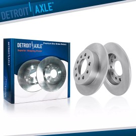 Detroit Axle 10.16 inch (258mm) Rear Disc Brake Rotors Set for 2003 - 2008 Hyundai Tiburon