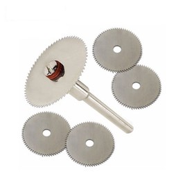 Compatible with Dremel Cutting Wheel Disks Blade 10 Pcs Mini Circular Saw Blade Accessories Set of Power Tools Rotary Tool Set, Mini Drill with 2 PCS Extension Rod for Wood Plastic Metal