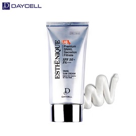 Daycell Estenique Snail Sun Cream 70g (SPF50+) Non-sticky tone-up whitening sun cream / 데이셀 에스테니끄 달팽이 선크림 70g (SPF50+) 끈적임없는 톤업 미백 선크림
