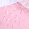 Clear Press on Toenails Short with Storage Box, 550 pcs